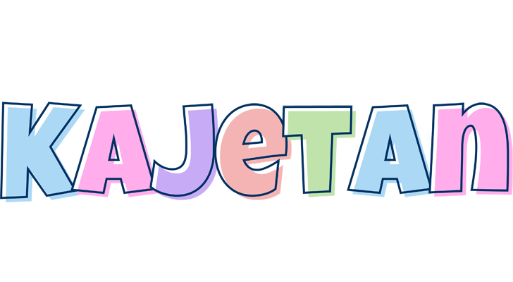 Kajetan pastel logo
