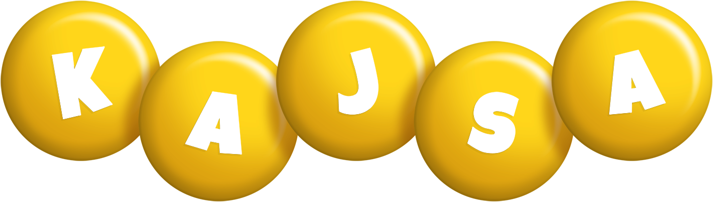 Kajsa candy-yellow logo