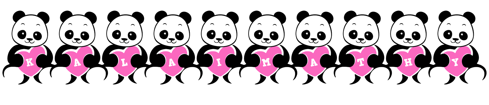 Kalaimathy love-panda logo