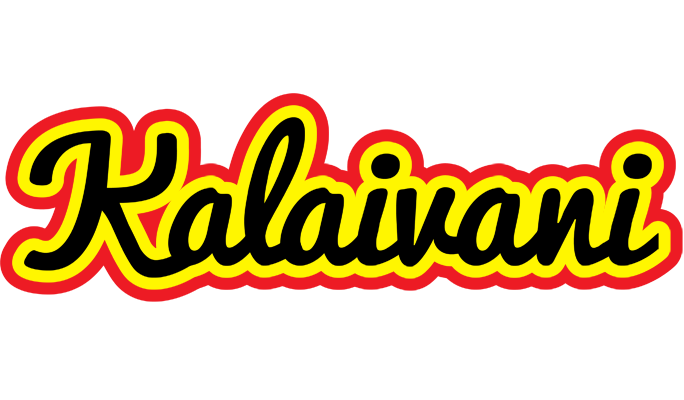 Kalaivani flaming logo
