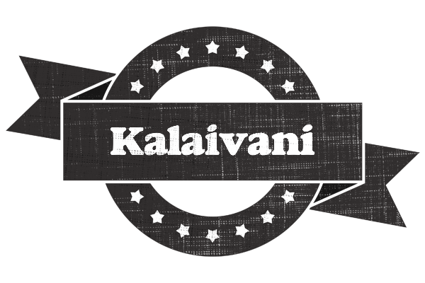 Kalaivani grunge logo