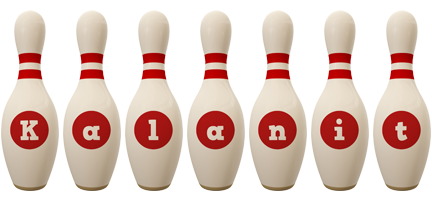 Kalanit bowling-pin logo