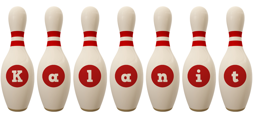 Kalanit bowling-pin logo