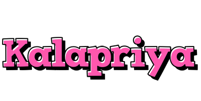 Kalapriya girlish logo