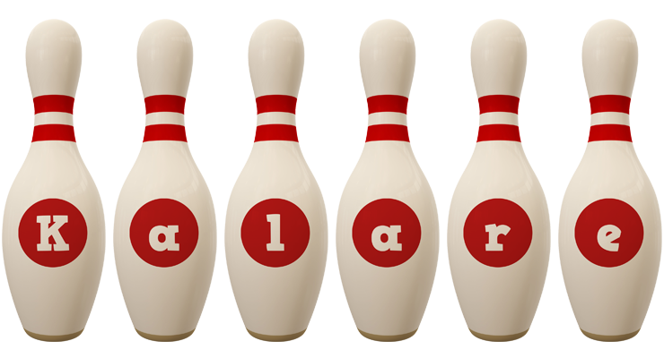 Kalare bowling-pin logo