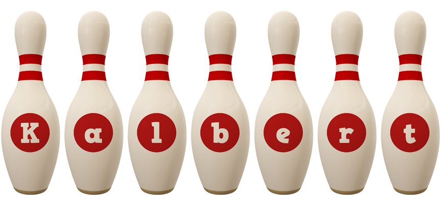 Kalbert bowling-pin logo