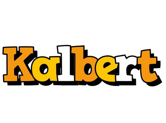 Kalbert cartoon logo