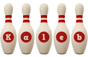 Kaleb bowling-pin logo