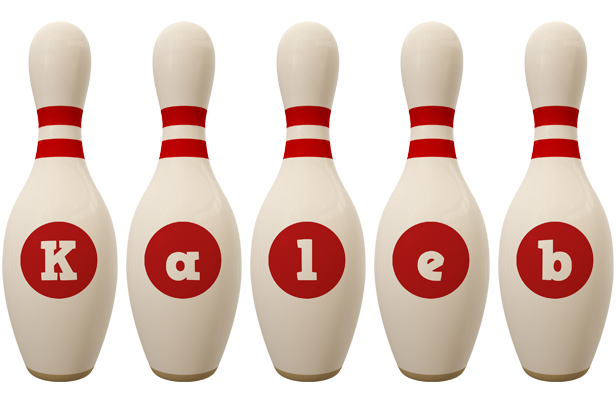 Kaleb bowling-pin logo