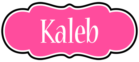 Kaleb invitation logo