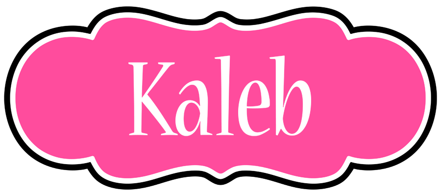 Kaleb invitation logo