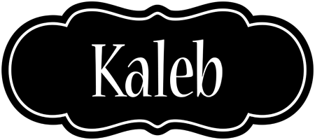 Kaleb welcome logo