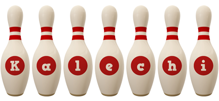 Kalechi bowling-pin logo