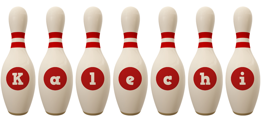 Kalechi bowling-pin logo