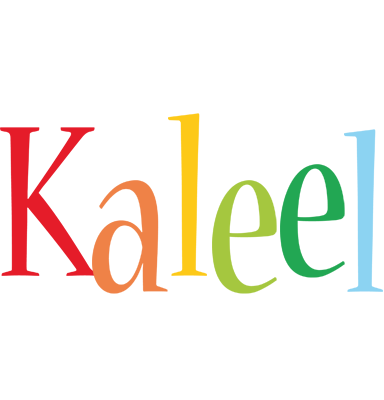 Kaleel birthday logo