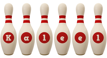 Kaleel bowling-pin logo