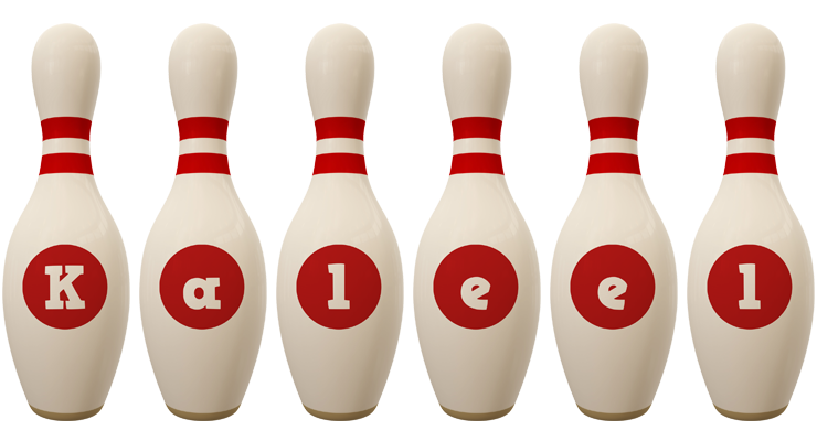 Kaleel bowling-pin logo