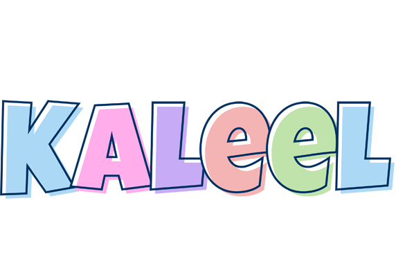 Kaleel pastel logo