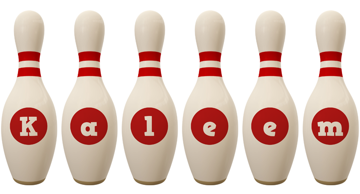 Kaleem bowling-pin logo