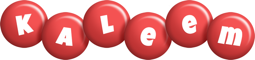 Kaleem candy-red logo
