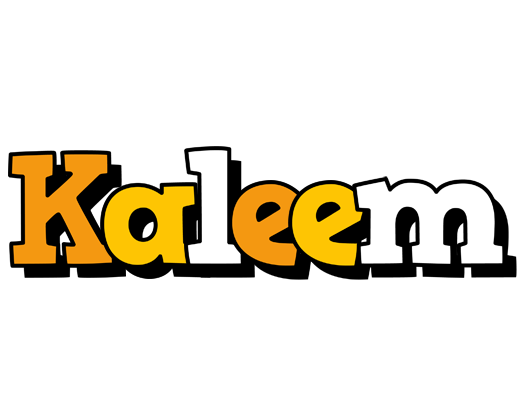 Kaleem cartoon logo