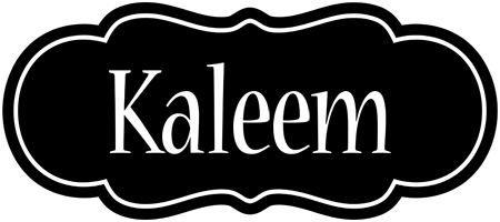 Kaleem welcome logo