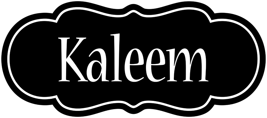 Kaleem welcome logo