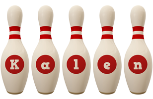 Kalen bowling-pin logo