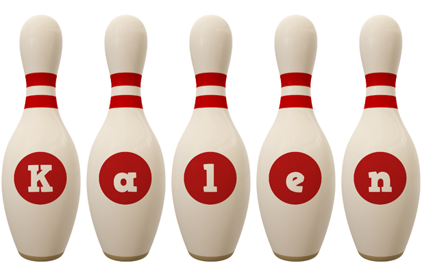 Kalen bowling-pin logo