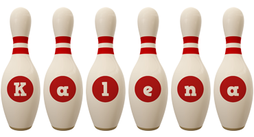 Kalena bowling-pin logo