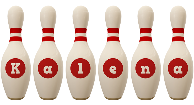 Kalena bowling-pin logo