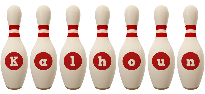 Kalhoun bowling-pin logo