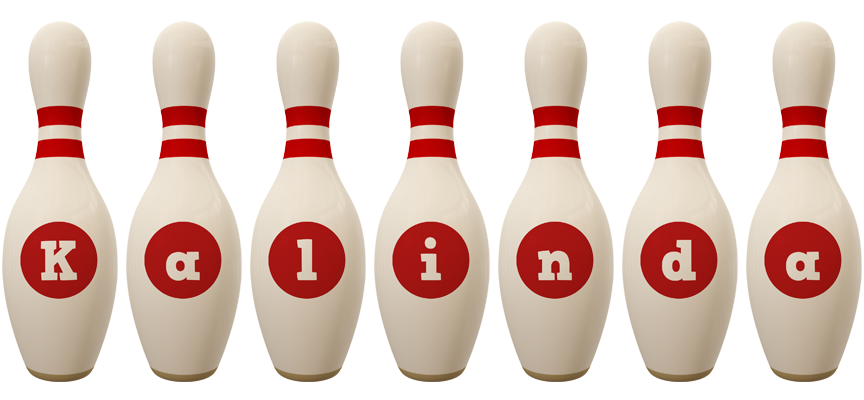 Kalinda bowling-pin logo