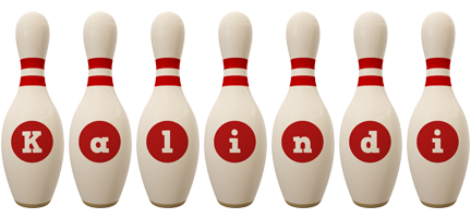 Kalindi bowling-pin logo