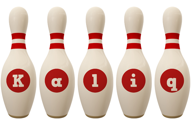 Kaliq bowling-pin logo