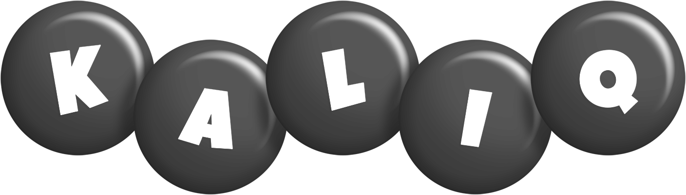 Kaliq candy-black logo
