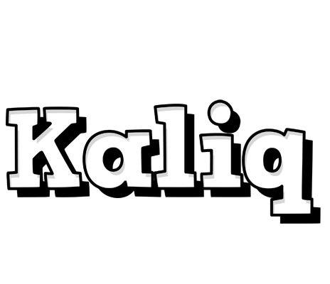 Kaliq snowing logo