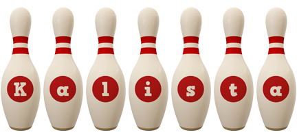 Kalista bowling-pin logo