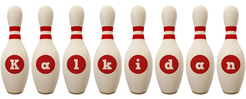 Kalkidan bowling-pin logo