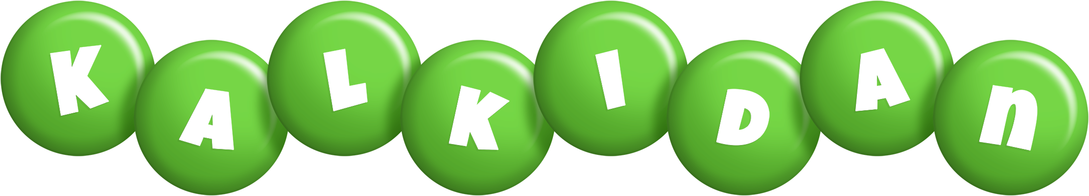 Kalkidan candy-green logo