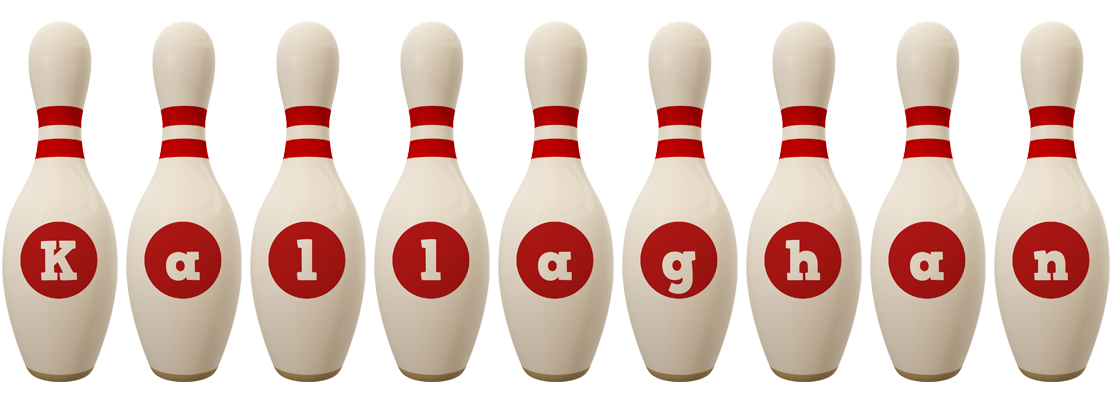 Kallaghan bowling-pin logo
