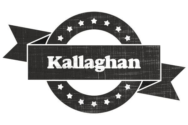 Kallaghan grunge logo