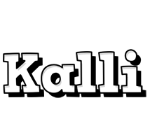 Kalli snowing logo