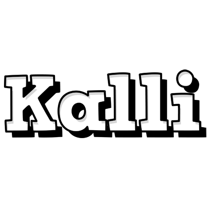 Kalli snowing logo