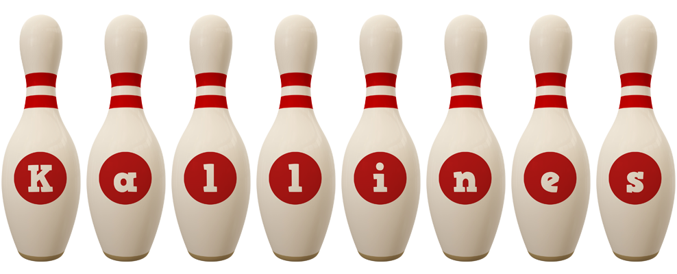 Kallines bowling-pin logo