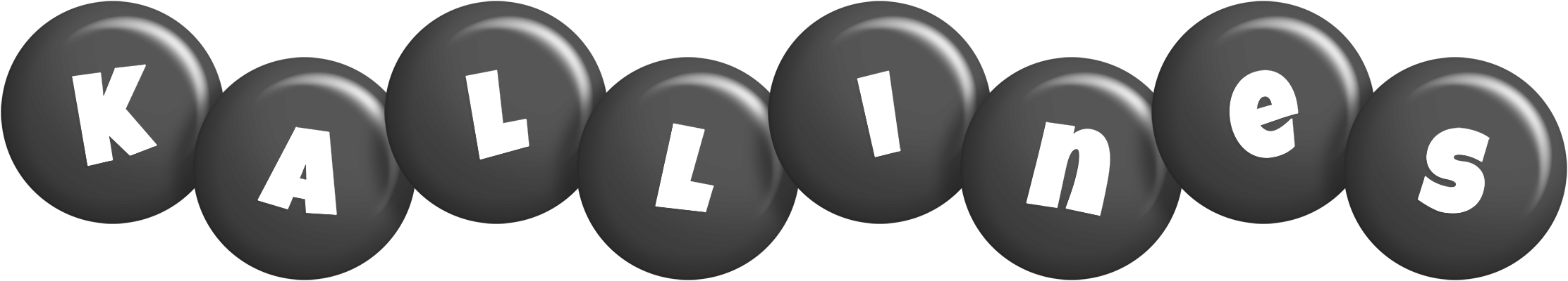 Kallines candy-black logo