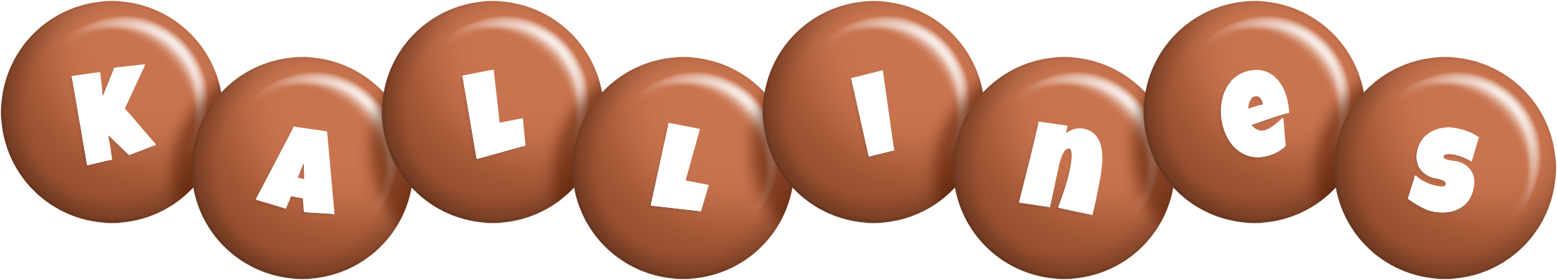 Kallines candy-brown logo