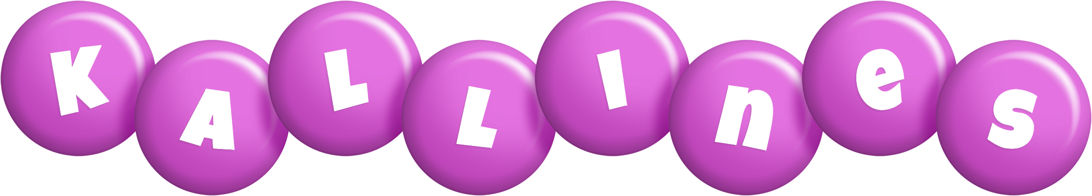 Kallines candy-purple logo