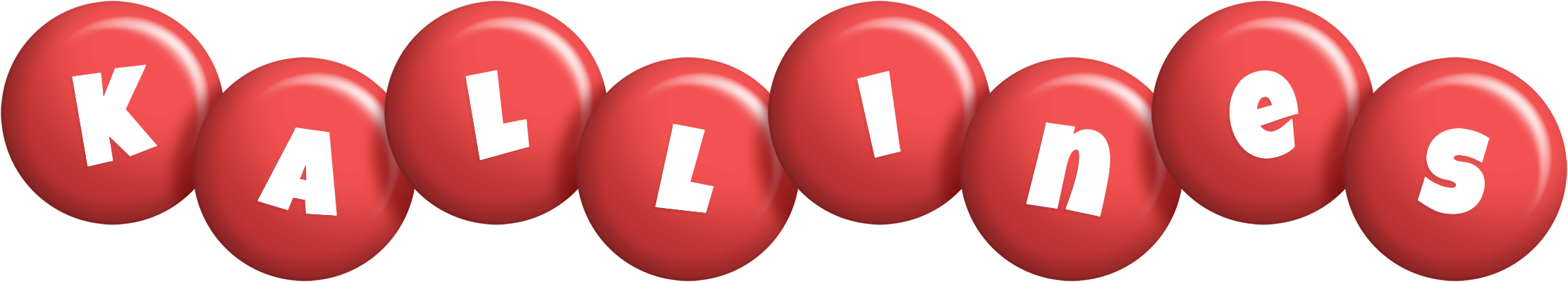 Kallines candy-red logo