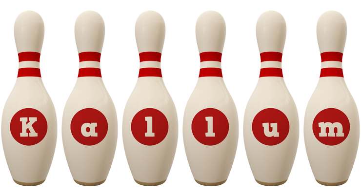 Kallum bowling-pin logo